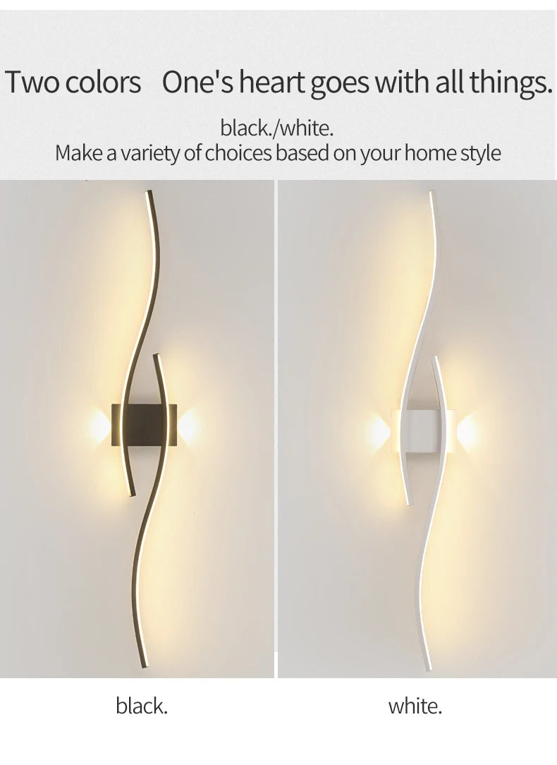 Modern LED Wall Light 12W–18W Minimalist Wall Lamp – Aluminium Indoor Wall Mounted Lighting Fixture for Living Room, Bedroom, TV Wall, Kitchen & Home Decor