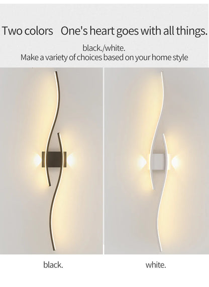 Modern LED Wall Light 12W–18W Minimalist Wall Lamp – Aluminium Indoor Wall Mounted Lighting Fixture for Living Room, Bedroom, TV Wall, Kitchen & Home Decor