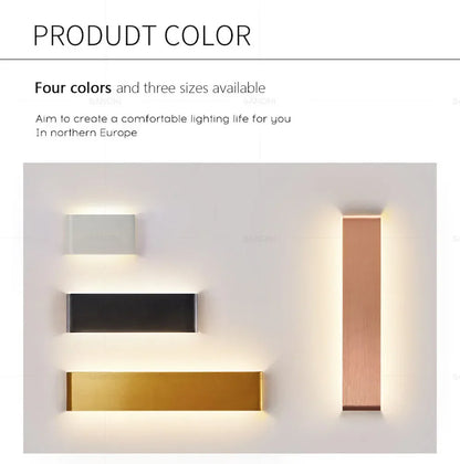 Modern LED Wall Light Up & Down Sconce Lamp – Aluminium Indoor Wall Mounted Lighting Fixture for Bedroom, Living Room, Hallway, Bathroom & Home Decor
