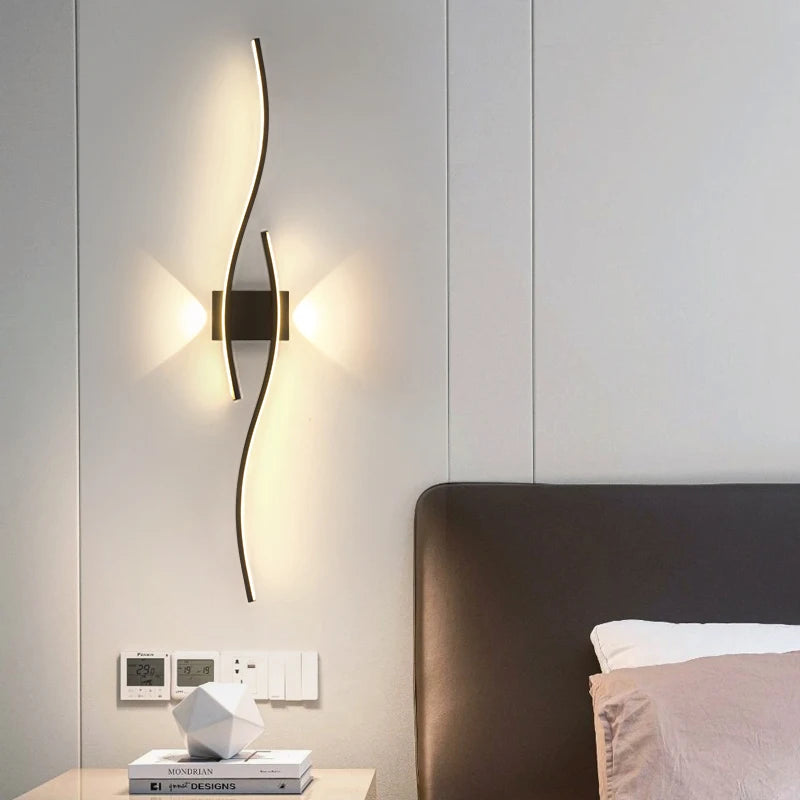Modern LED Wall Light 12W–18W Minimalist Wall Lamp – Aluminium Indoor Wall Mounted Lighting Fixture for Living Room, Bedroom, TV Wall, Kitchen & Home Decor