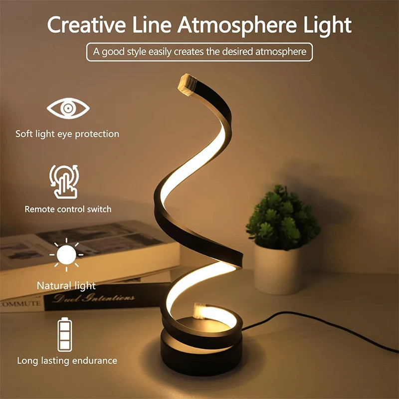Modern USB Dimmable LED Bedside Night Light – 3 Color Ring Table Lamp with Clip, Adjustable Brightness Desk Lamp for Bedroom, Reading & Nightstand