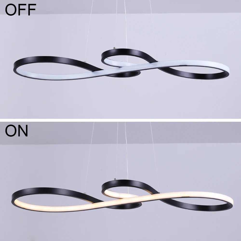 Modern LED Pendant Chandelier Dimmable Acrylic Ceiling Light – Hanging Ceiling Lamp for Dining Room, Living Room, Bedroom & Hotel Interior Decor