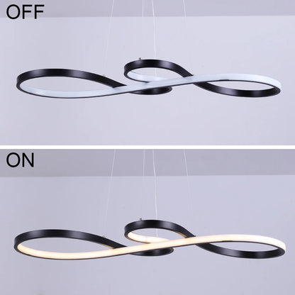 Modern LED Pendant Chandelier Dimmable Acrylic Ceiling Light – Hanging Ceiling Lamp for Dining Room, Living Room, Bedroom & Hotel Interior Decor