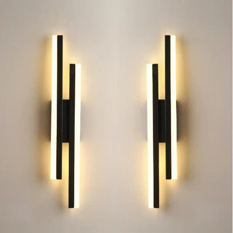 Modern LED Wall Sconce Lamp Copper Line Acrylic Wall Light – Dimmable 3 Color Indoor Wall Mounted Lighting Fixture for Bedroom, Living Room, Corridor & Home Decor