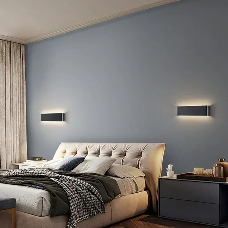 Modern LED Wall Light Up & Down Sconce Lamp – Aluminium Indoor Wall Mounted Lighting Fixture for Bedroom, Living Room, Hallway, Bathroom & Home Decor