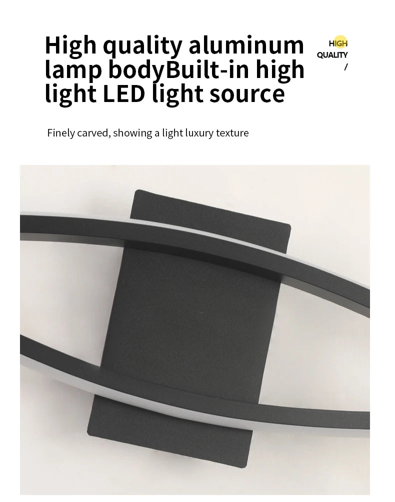 Modern LED Wall Light 12W–18W Minimalist Wall Lamp – Aluminium Indoor Wall Mounted Lighting Fixture for Living Room, Bedroom, TV Wall, Kitchen & Home Decor