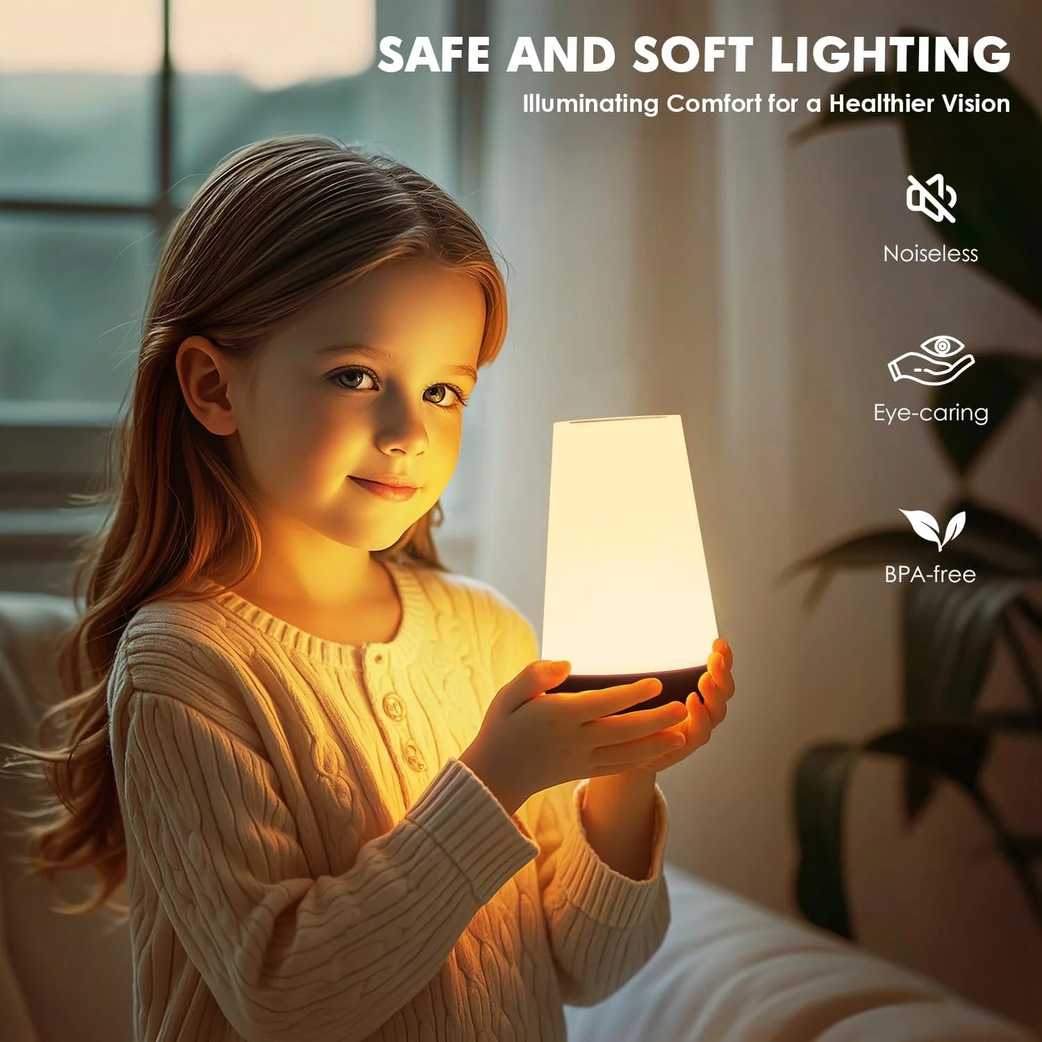Rechargeable Touch Bedside Night Light – 13 Color LED Table Lamp with Remote Control, Dimmable Brightness & Portable Bedroom Ambient Lighting