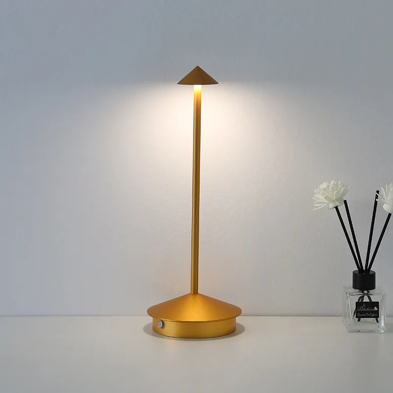 Rechargeable Cordless LED Table Lamp – Modern Touch Dimmable Bedside & Dining Lamp for Restaurants, Coffee Tables, Bars, Bedrooms & Home Decor