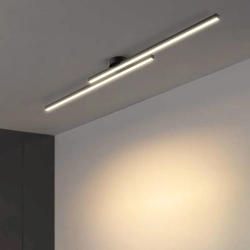 Modern LED Ceiling Light Long Aluminium Linear Ceiling Lamp – Dimmable Surface Mounted Indoor Lighting Fixture for Bedroom, Kitchen, Hallway, Office & Living Room