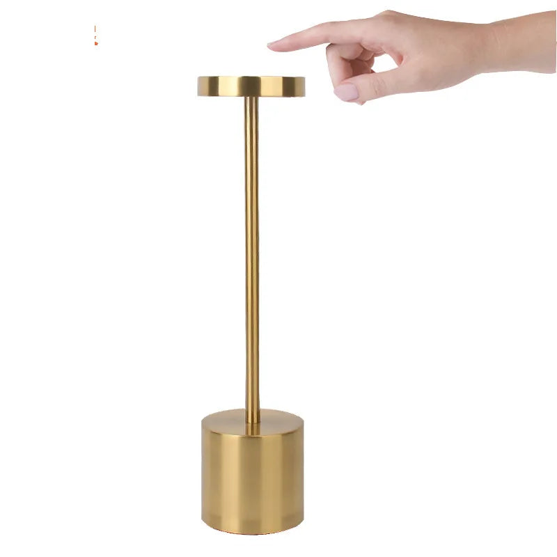 Portable Rechargeable Cordless LED Table Lamp – Touch Control Dimmable Bedside Night Light with 3 Color Modes for Bedroom, Desk, Restaurant & Room Decor