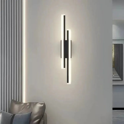 Modern LED Wall Sconce Lamp Copper Line Acrylic Wall Light – Dimmable 3 Color Indoor Wall Mounted Lighting Fixture for Bedroom, Living Room, Corridor & Home Decor