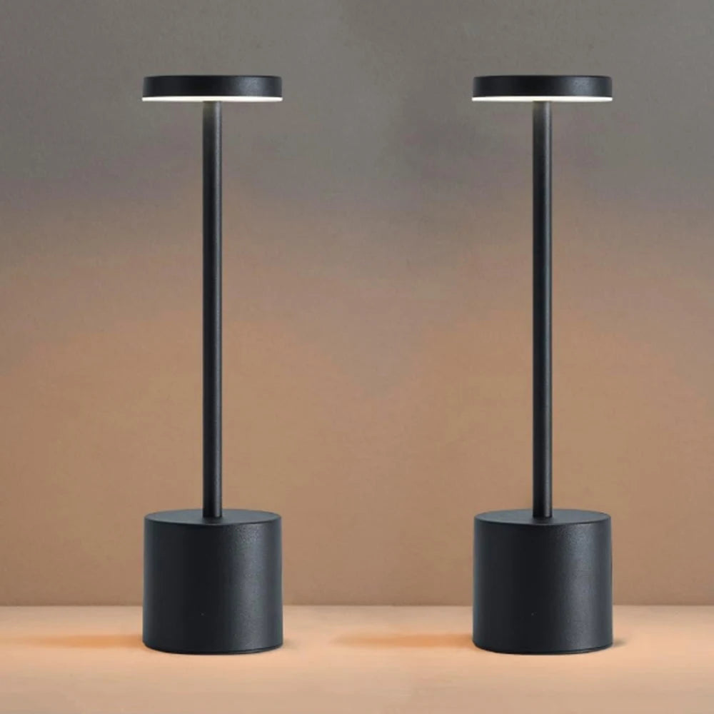 Portable Rechargeable Cordless LED Table Lamp – Touch Control Dimmable Bedside Night Light with 3 Color Modes for Bedroom, Desk, Restaurant & Room Decor