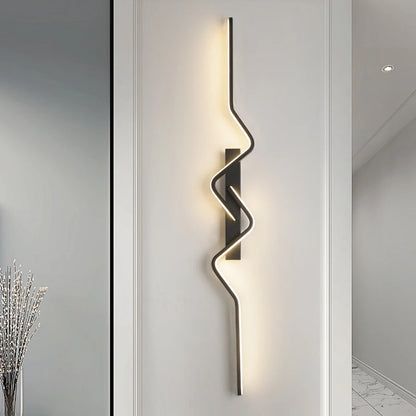 Modern LED Stairs Wall Light Nordic Long Linear Wall Sconce – Up & Down Aluminium Indoor Lighting Fixture for Living Room, Bedroom, TV Wall, Hallway & Home Decor