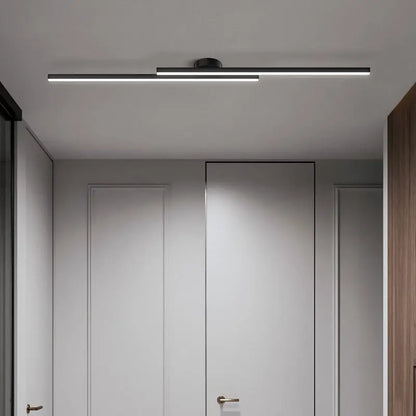 Modern LED Ceiling Light Long Aluminium Linear Ceiling Lamp – Dimmable Surface Mounted Indoor Lighting Fixture for Bedroom, Kitchen, Hallway, Office & Living Room