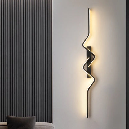 Modern LED Stairs Wall Light Nordic Long Linear Wall Sconce – Up & Down Aluminium Indoor Lighting Fixture for Living Room, Bedroom, TV Wall, Hallway & Home Decor