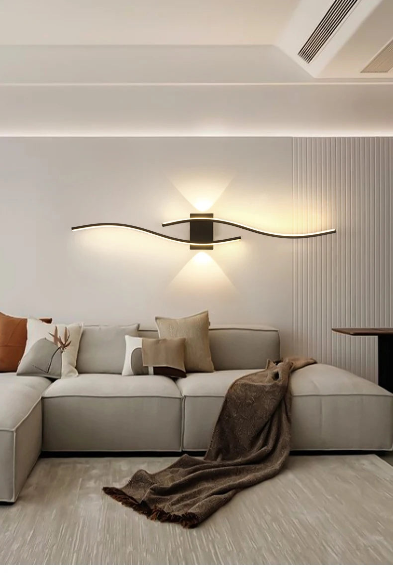 Modern LED Wall Light 12W–18W Minimalist Wall Lamp – Aluminium Indoor Wall Mounted Lighting Fixture for Living Room, Bedroom, TV Wall, Kitchen & Home Decor