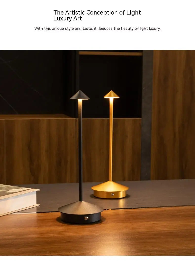 Rechargeable Cordless LED Table Lamp – Modern Touch Dimmable Bedside & Dining Lamp for Restaurants, Coffee Tables, Bars, Bedrooms & Home Decor