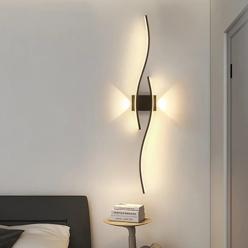 Modern LED Wall Light 12W–18W Minimalist Wall Lamp – Aluminium Indoor Wall Mounted Lighting Fixture for Living Room, Bedroom, TV Wall, Kitchen & Home Decor
