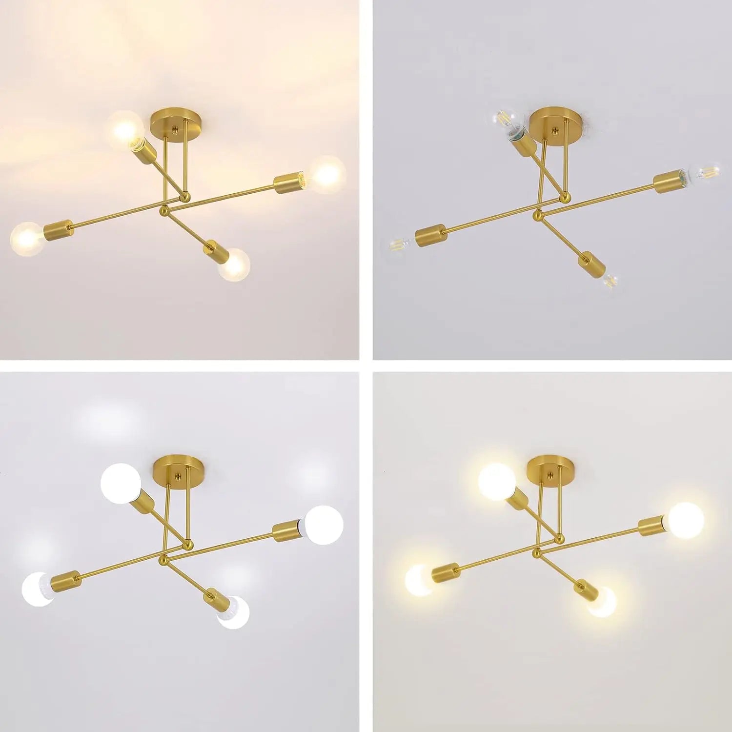 Nordic LED Ceiling Light Modern Minimalist Bedroom Chandelier – E27 Iron Fixture for Living Room, Dining Room, Study & Home Interior Lighting