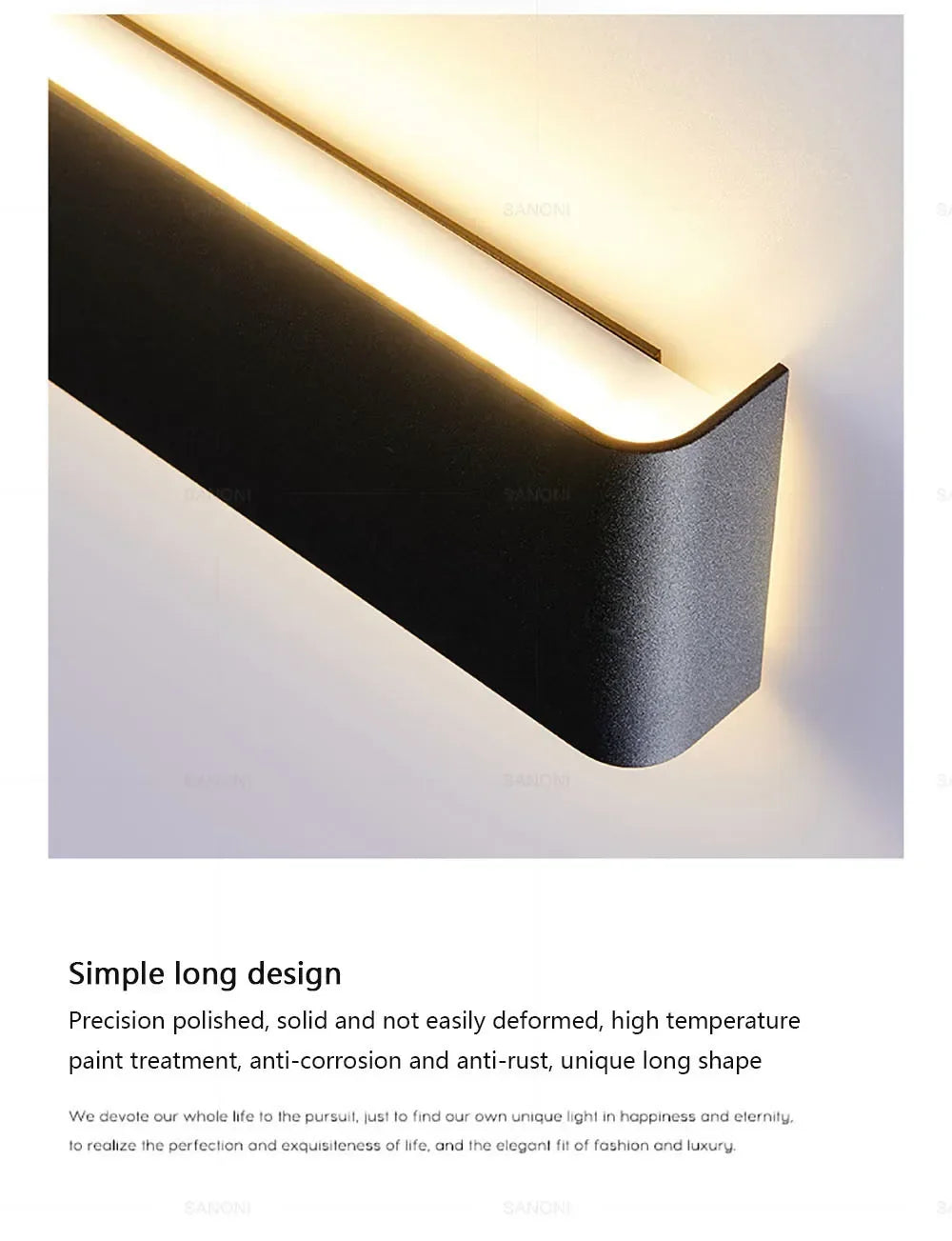 Modern LED Wall Light Up & Down Sconce Lamp – Aluminium Indoor Wall Mounted Lighting Fixture for Bedroom, Living Room, Hallway, Bathroom & Home Decor