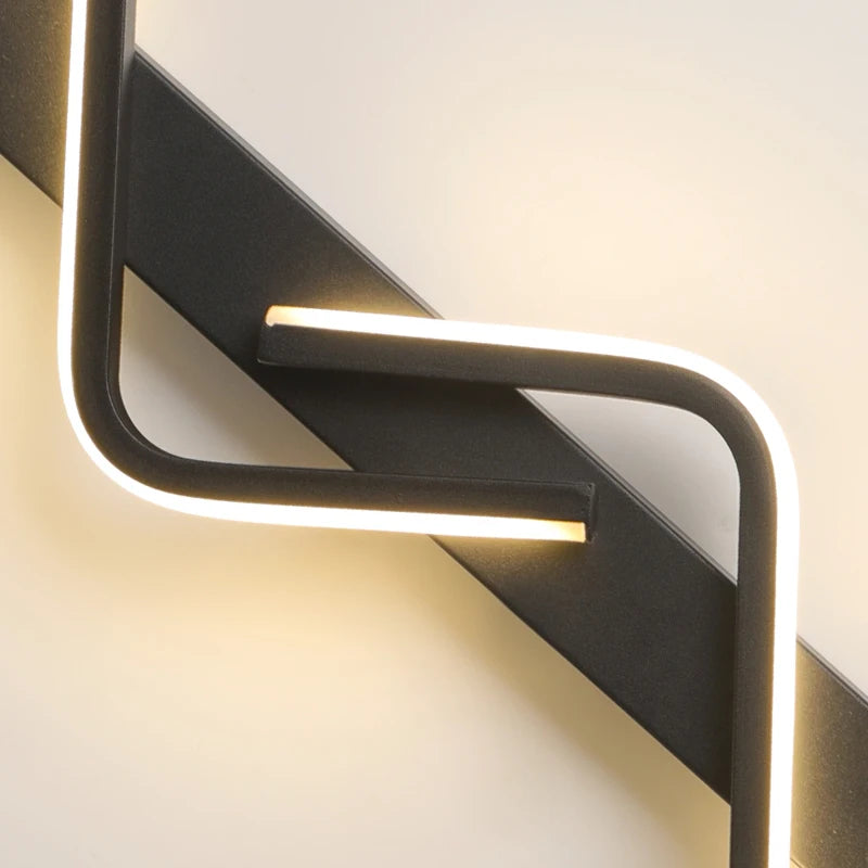 Modern LED Stairs Wall Light Nordic Long Linear Wall Sconce – Up & Down Aluminium Indoor Lighting Fixture for Living Room, Bedroom, TV Wall, Hallway & Home Decor
