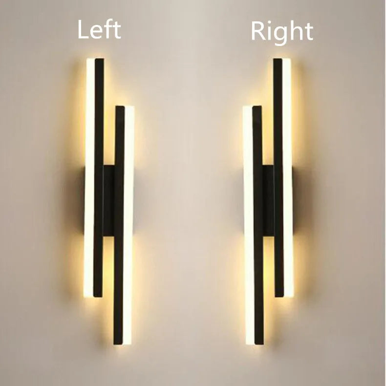 Modern LED Wall Sconce Lamp Copper Line Acrylic Wall Light – Dimmable 3 Color Indoor Wall Mounted Lighting Fixture for Bedroom, Living Room, Corridor & Home Decor