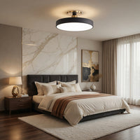 Nordic Macaron LED Ceiling Light – Modern Circular Flush Mount Ceiling Lamp for Living Room, Bedroom, Balcony & Study Room Indoor Home Lighting Fixture
